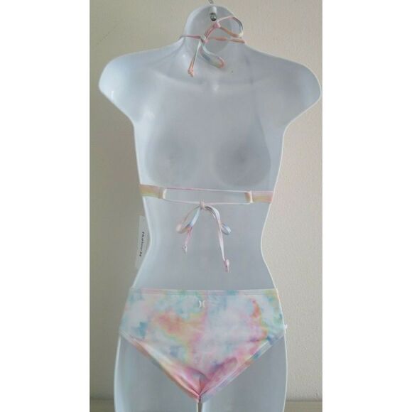 Hurley HRX1001 Women's Sz Small Tye Dye 2-Piece Bikini - Picture 2 of 12